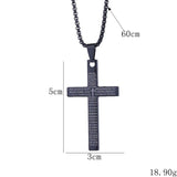 Kreuz-Halskette mit graviertem Vaterunser