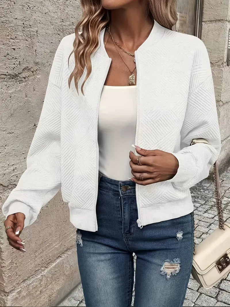 Enhanced Product Title: **Wilma™ Casual Zip-Up Jacket for Women - Stylish Lightweight Outerwear**