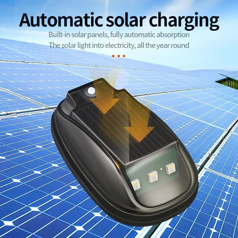 Solar LED Safety Lights – 8 Colors, Remote Control & Waterproof ABS