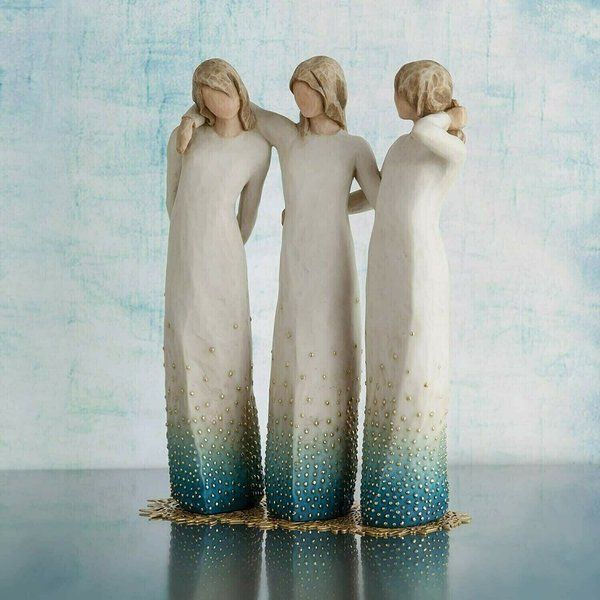 Handcrafted Resin Sister Figurine - Perfect Gift for Siblings and Home Decor