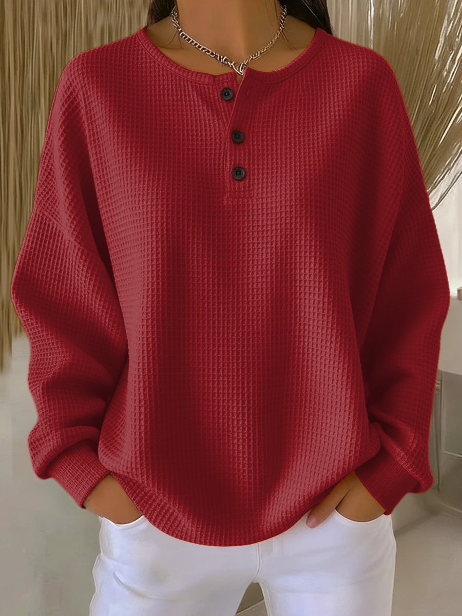 Anne Casual Sweater with Collar - Stylish Women's Knitwear for Everyday Wear