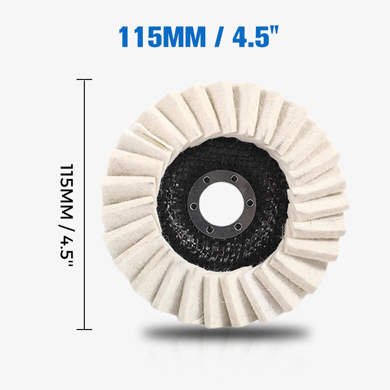 Wool Polishing Pads – 115mm & 125mm, 13,000 RPM for Angle Grinders