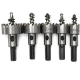 Carbide HSS Drill Bit Set – 5-Piece, Metal/Wood/Plastic & Anti-Slip Tip
