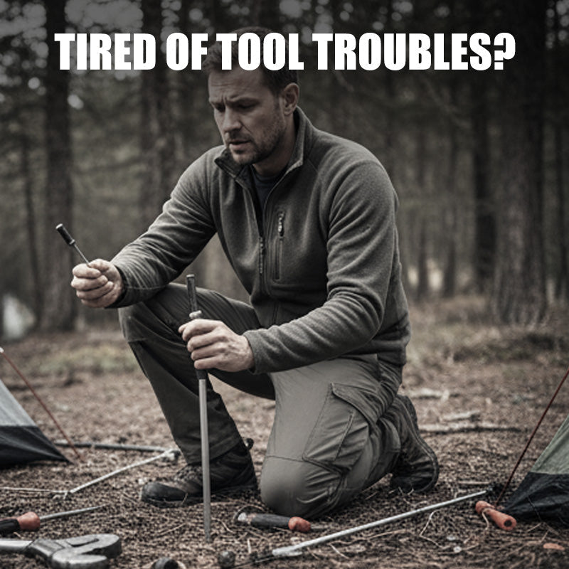 12-in-1 Klappmultitool mit Zange – Kompakter Edelstahl Multitool für Outdoor, Camping & Notfälle
