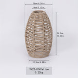 Modern Handwoven Rope Pendant Shade | Natural Woven Ceiling Light