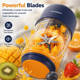 Portable Personal Blender – 800 ml, USB Rechargeable & Cordless