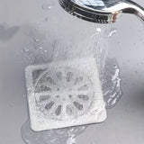 Disposable Drain Hair Catcher Stickers – 10-Pack, Waterproof Mesh & 10×10cm