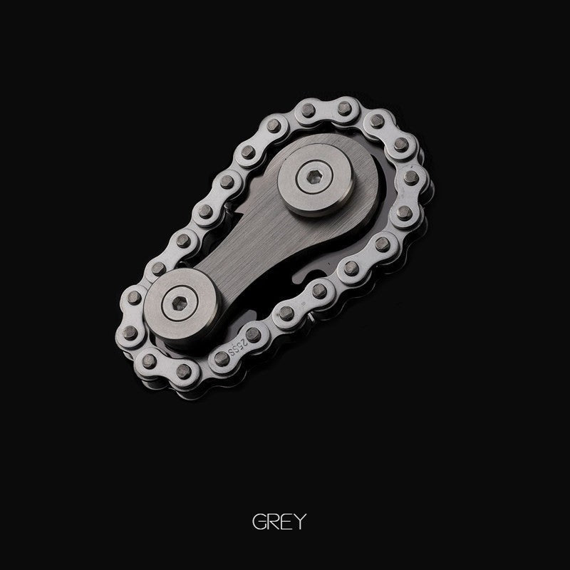 Stainless Steel Sprocket Fidget Toy – Stress Relief Spinner in Gold, Steel, Rainbow & Gray