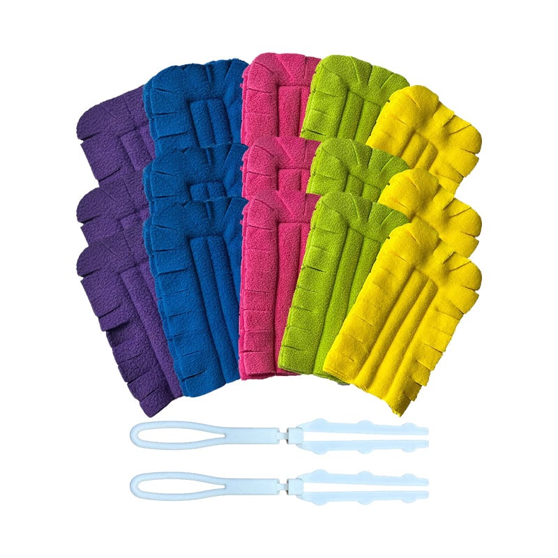 360° Chenille Microfiber Duster – Washable, Wet & Dry, 5 Refills with Handle