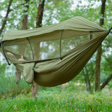 Camping Hammock – Built-In Mosquito Net, Sun Shade & 260×140cm Nylon