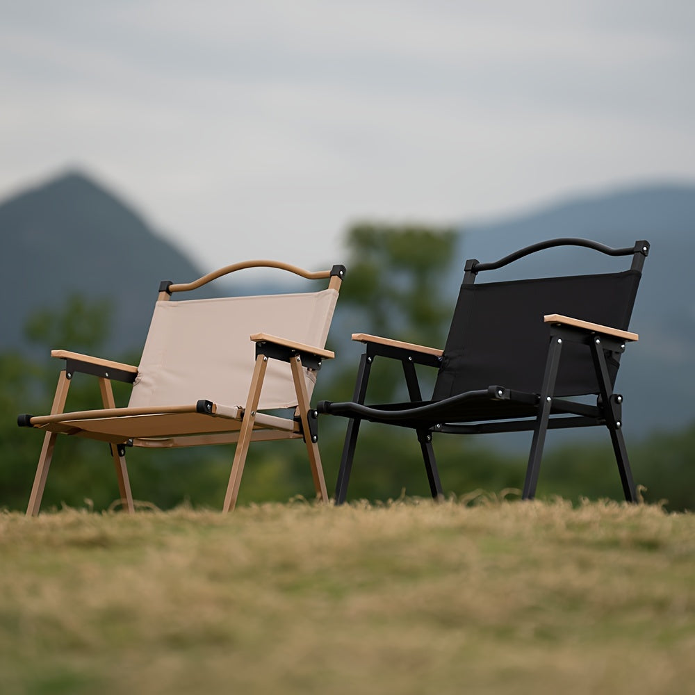 Folding Camping Chair – Aluminum Frame, Reclining & Oxford Fabric