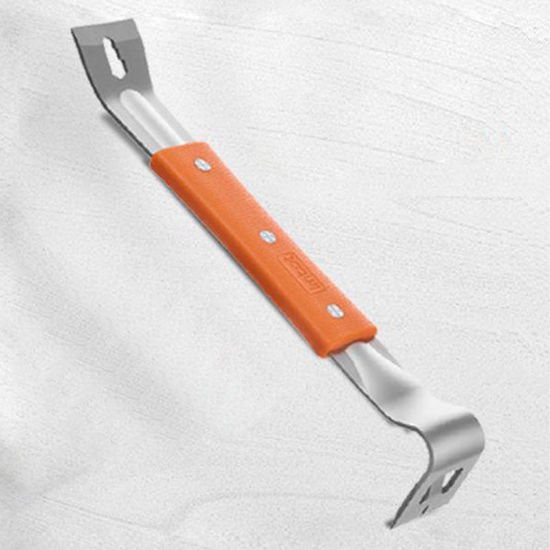 Stainless Steel Pry Bar – Nail Puller, Non-Slip Grip & 27cm Multi-Tool