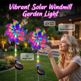 Solar Garden Wind Spinner – LED Lights, Weatherproof, 8-Hour Runtime, Ground Stake