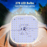 80W LED Solar-Powered Camping Lamp with Magnetic Base & Zoom Function - Portable Outdoor Light