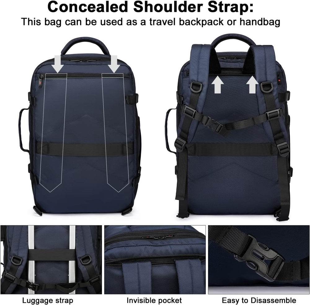 Expandable 45-55L Waterproof Travel Backpack