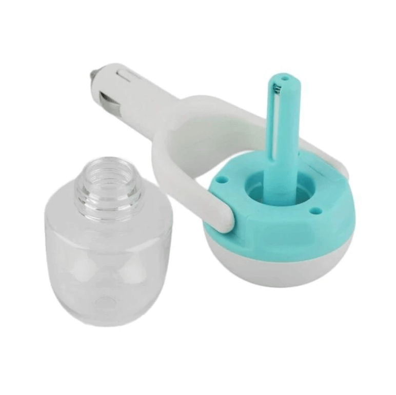 Car Humidifier with Aromatherapy – Ultrasonic, 2h Timer & 12V Cigarette Lighter