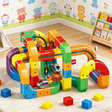 Magnetic Track Building Blocks – 81-Piece, USB Train & Gravity Effect