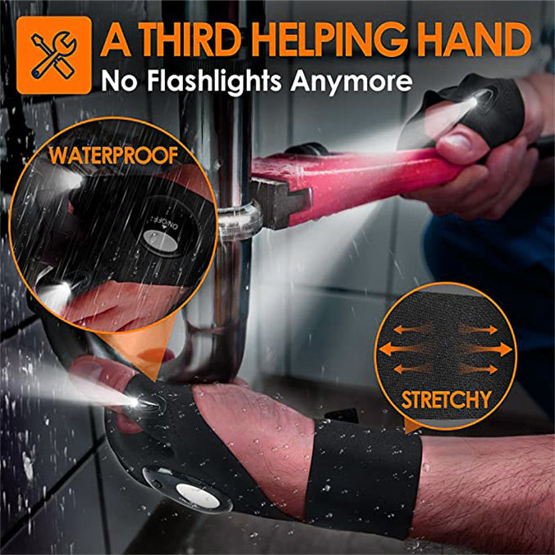 LED-Handschuhe mit integrierten Lichtern