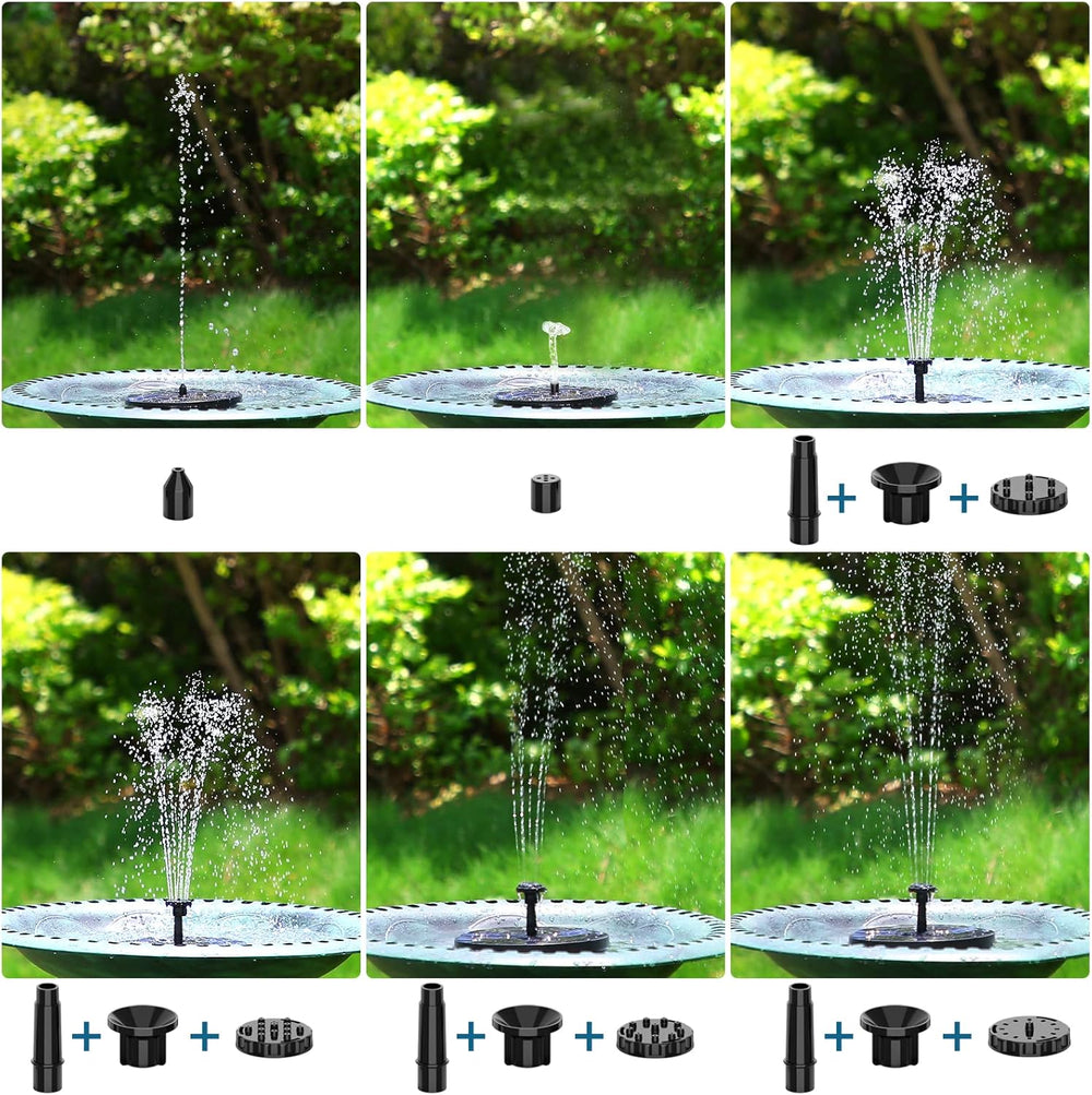 Solar Water Fountain – Self-Starting, 45 cm Spray Height, for Bird Bath & Pond