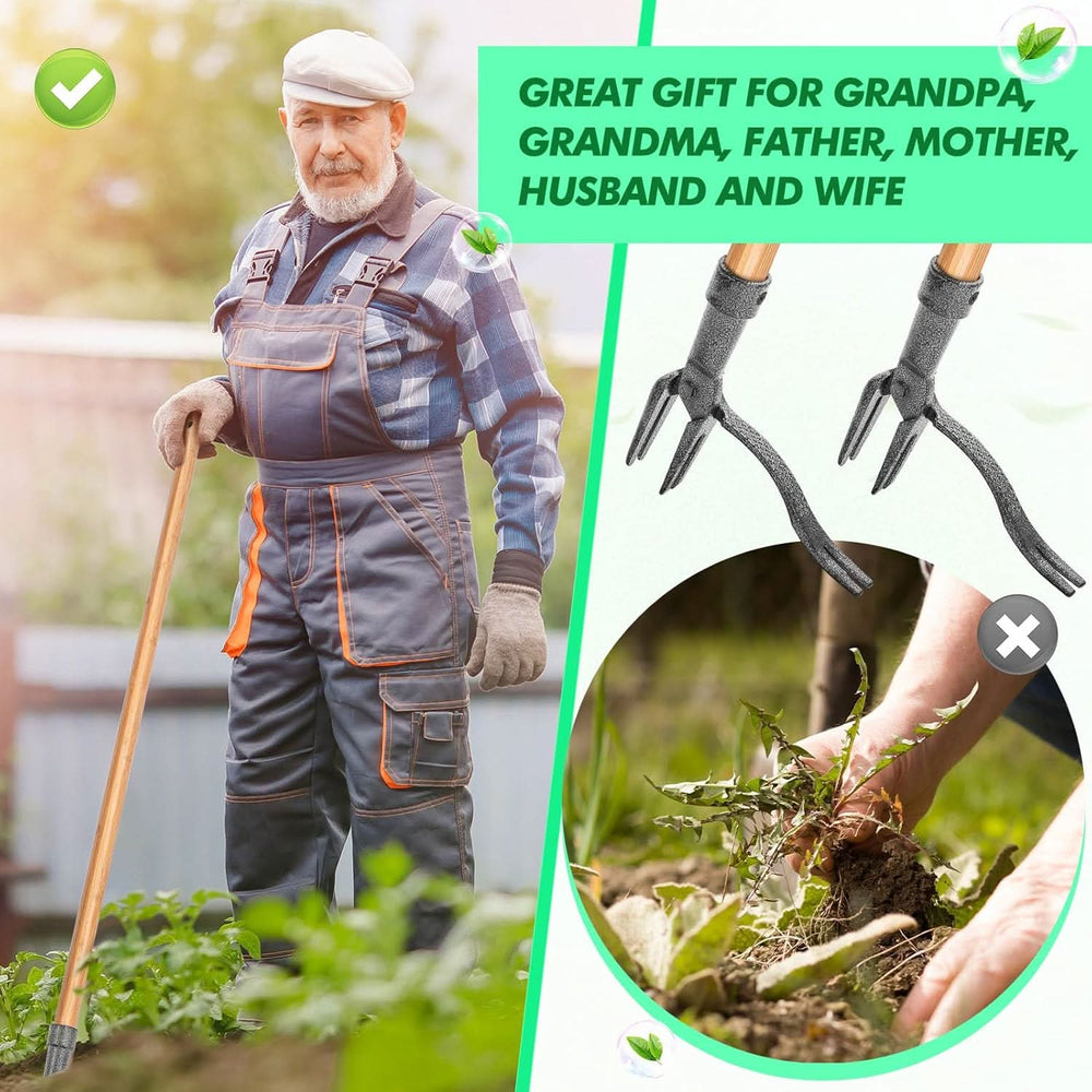 Enhanced Product Title: "Robuster Unkrautentferner mit 4-Zinken-Klaue – Effektives Gartenwerkzeug für müheloses Unkrautjäten" 

This title includes relevant keywords while emphasizing the product's effectiveness and durability, making it more appealing fo