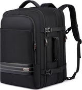 Expandable 45-55L Waterproof Travel Backpack - Black