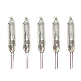 Mini Christmas Light Replacement Bulbs – Clear Glass Pinched Base, 100 Pack