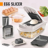 Optimized Product Title: **Multifunktionaler Gemüseschneider mit 8 Klingen – Hacken, Schneiden, Reiben & Würfeln für Effiziente Küchenarbeit** 

This title includes relevant keywords while enhancing clarity and appeal for potential buyers.