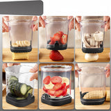 Fruit Slicer 8 Blades Easy Use Strawberry Cutter Fruit Salad