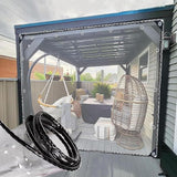 Clear PE Tarpaulin Cover – 90% Light, Rustproof Eyelets & Tear-Resistant Weatherproof