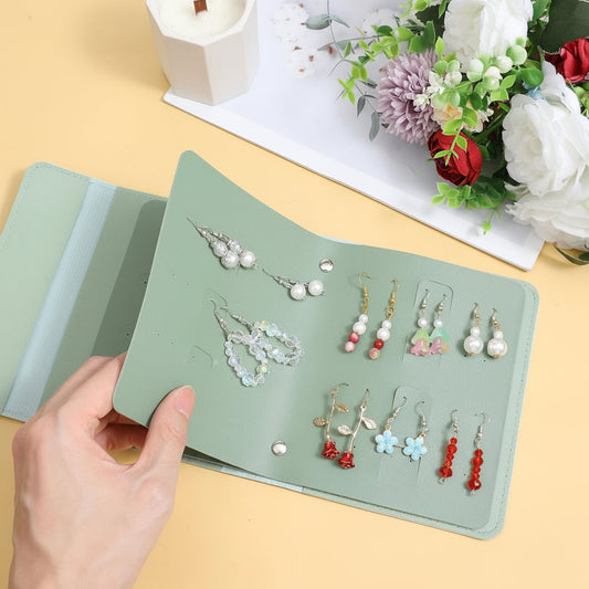Travel Earring Organizer – Foldable Case, 42-Pair Capacity & Mother's Day Gift