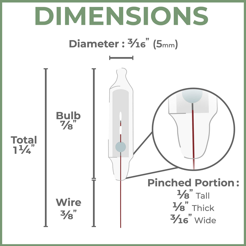 Mini Christmas Light Replacement Bulbs – Clear Glass Pinched Base, 100 Pack