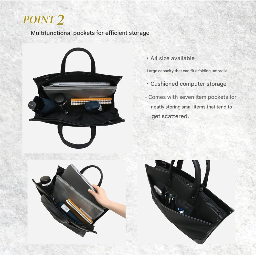 Professional 2-Way Business Briefcase with Organized Storage | Durable & Stylish Laptop Bag for Work & Travel