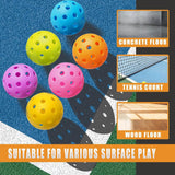 Pickleball Balls Outdoor Durable High Visibility 6 Pack Set