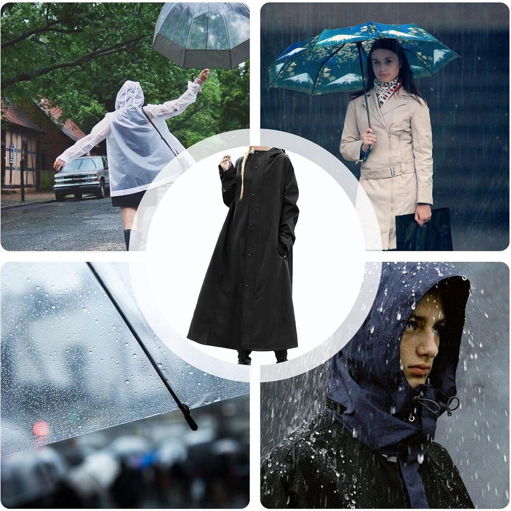 Veridra Long Waterproof Raincoat for Women - Stylish & Durable Weather Protection