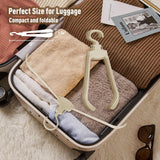 Foldable Clothes Hangers – Anti-Stretch Button System, 9 kg Load & 10-Pack