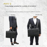 Professional 2-Way Business Briefcase with Organized Storage | Durable & Stylish Laptop Bag for Work & Travel