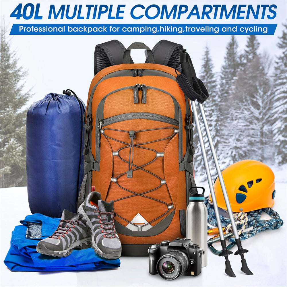 40L Waterproof Hiking & Camping Backpack - Lightweight, Packable & Durable - Ideal for Outdoor Adventures