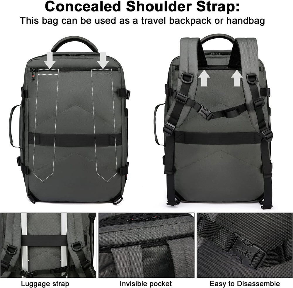 Expandable 45-55L Waterproof Travel Backpack