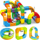 Magnetic Track Building Blocks – 81-Piece, USB Train & Gravity Effect