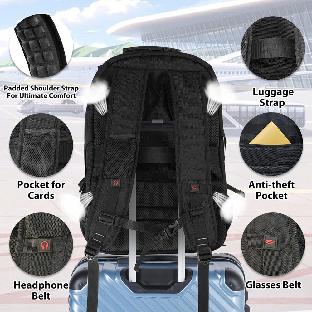 55L Extra-Large Travel Laptop Backpack - detail