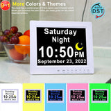 11.5-Inch Digital Calendar Day Clock with 19 Reminders - Claryon