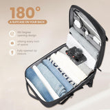 AirVoyage 40L Expandable Waterproof Travel Backpack with USB Charging Port & 17” Laptop Sleeve - Perfect for Adventure & Daily Commute