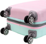 Lightweight Expandable Hardside Carry-On Luggage with Double Spinner Wheels - Cotton Candy Color | Travel-Friendly Design
