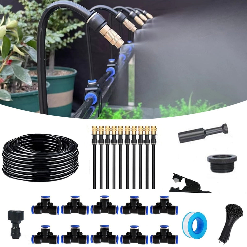 Automatic Garden Irrigation System – 360° Brass Nozzles, 2-5 Bar Pressure & 5-20m Lengths
