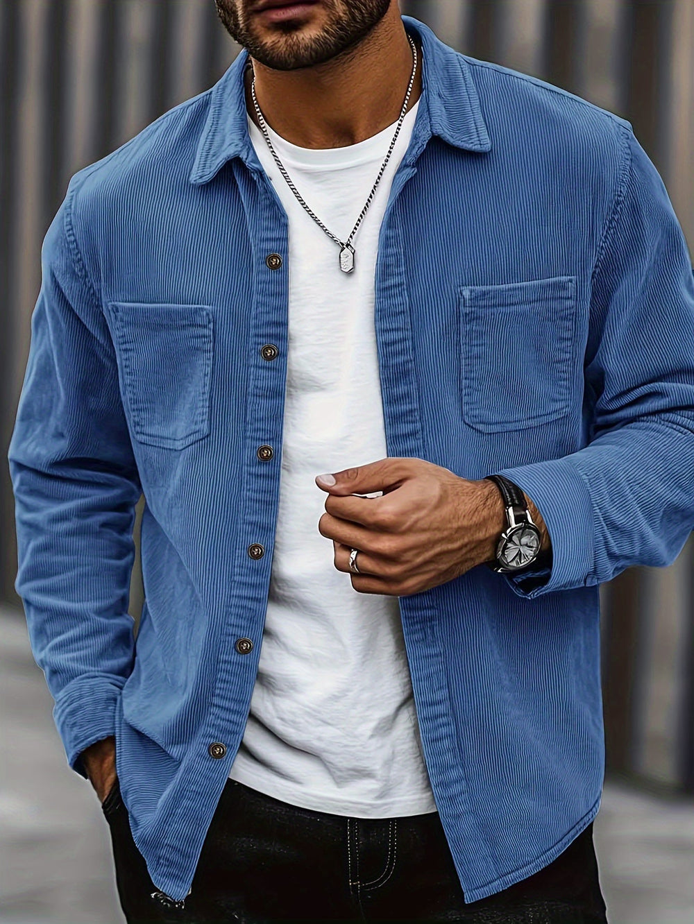 Johan™ Men's Corduroy Shirt Jacket - Stylish & Versatile Outerwear for Every Season