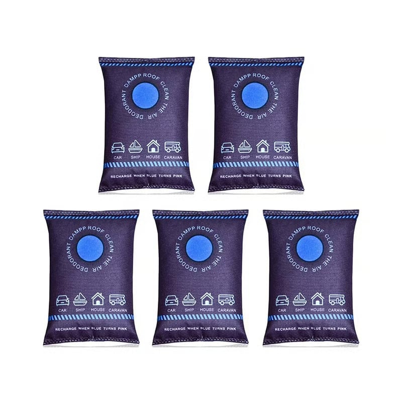 Moisture Absorber – Color Indicator, Mineral Beads & 200g for Closets & Cars