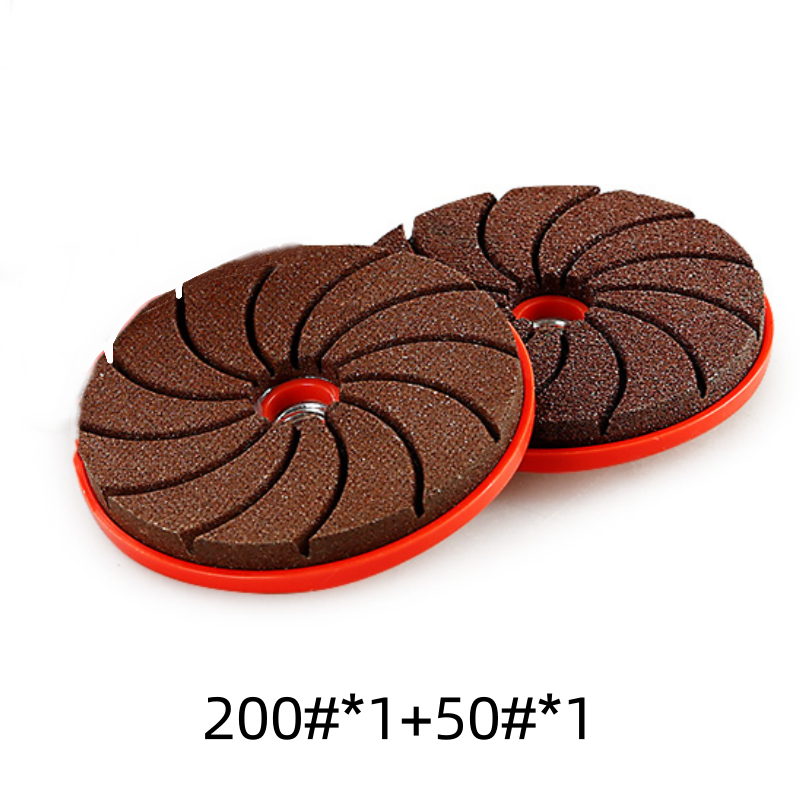 Angle Grinder Polishing Disc – Silicon Carbide, 6mm, Cooling Vents, 50 & 100 Grit