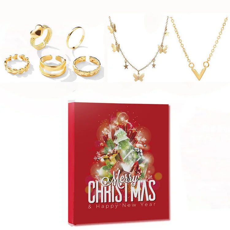 Livia Gold & Silver Jewelry Advent Calendar – Elegant Holiday Gift for Jewelry Lovers