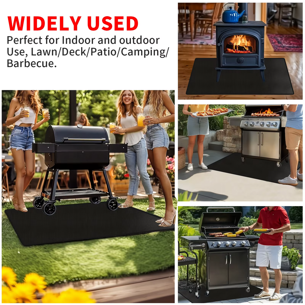 Under-Grill Deck Mat – Non-Slip, Grease-Resistant & 2 Sizes
