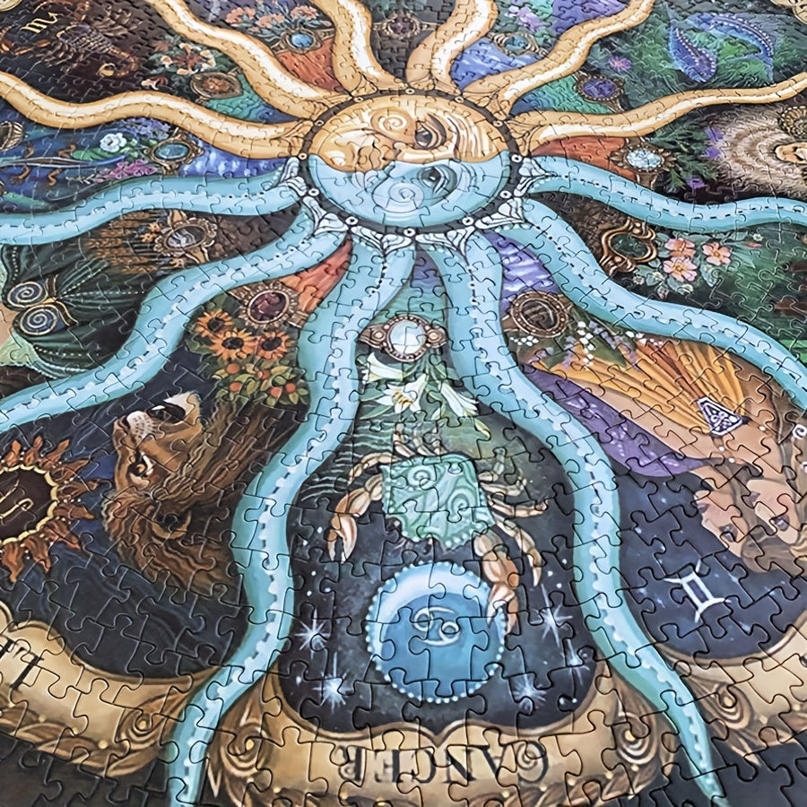1000-Piece Round Zodiac Puzzle - ZodiacDreams